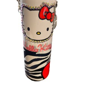 Hello Kitty Tumblr with rhinestones handmade $50